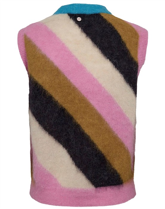 NUSuri Multi Stripe Vest - Obsidian